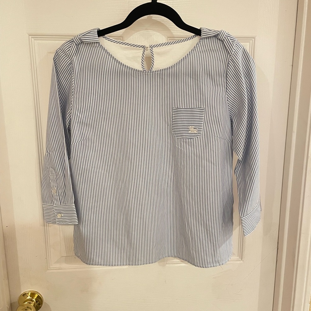 Burberry London Blue Label Japanese Striped Top